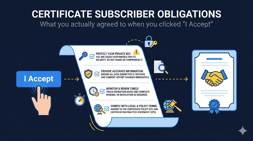 Certificate Subscriber Obligations