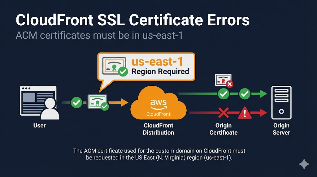 AWS CloudFront SSL Certificate Errors