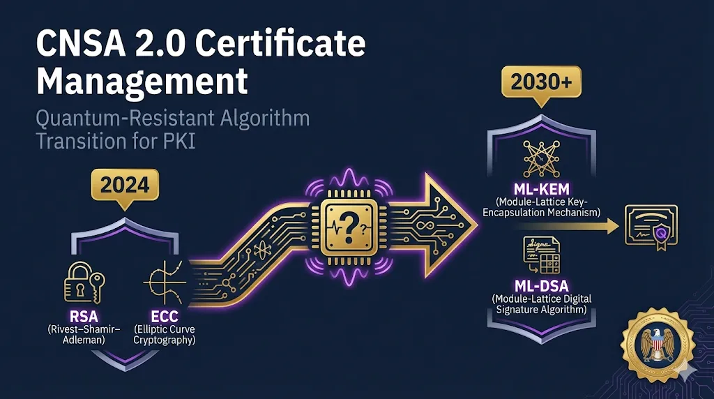 CNSA 2.0 Certificate Management - Post-Quantum Transition Guide