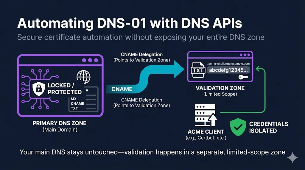Automating DNS-01 with DNS APIs