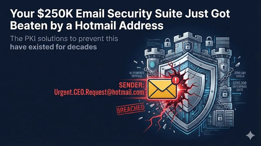 Your $250K Email Security Suite Just Got Beaten by a Hotmail Address