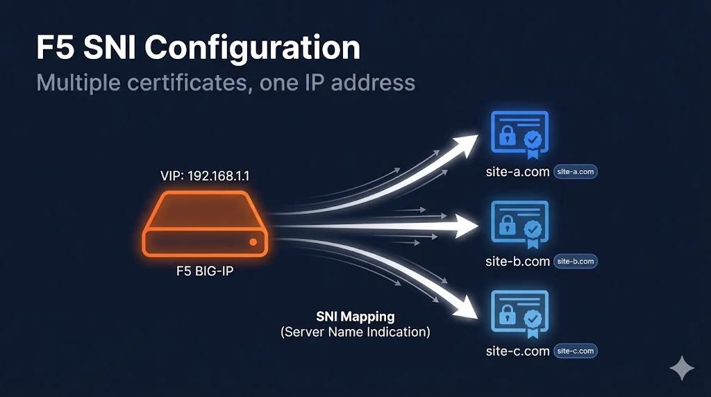 F5 BIG-IP SNI Configuration - Multiple certificates, one IP address
