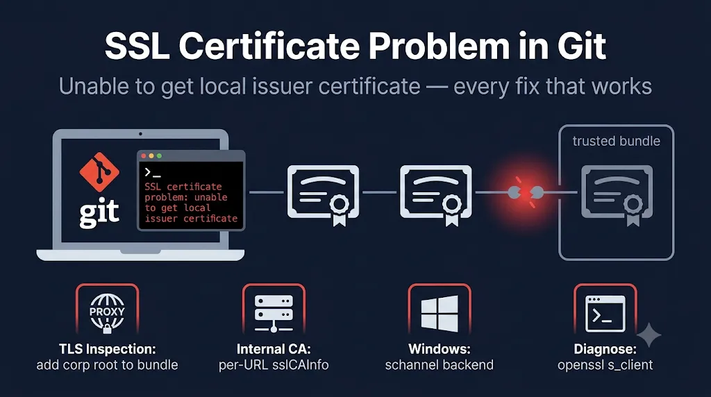 Git SSL certificate problem troubleshooting guide