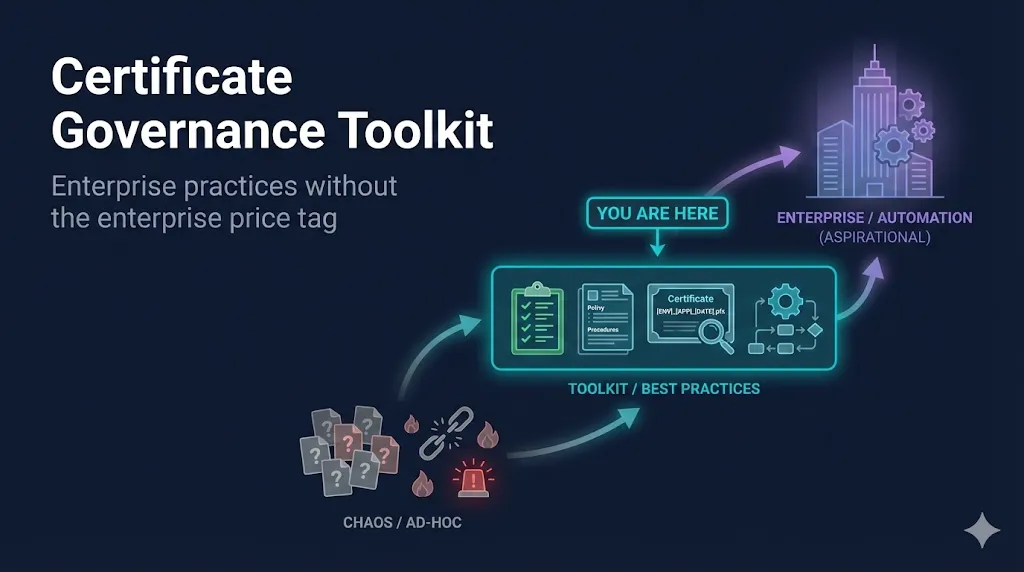 Certificate Governance Toolkit - Enterprise practices without the enterprise price tag