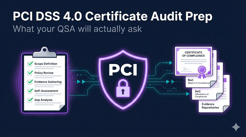 PCI DSS 4.0 Certificate Audit Prep Checklist