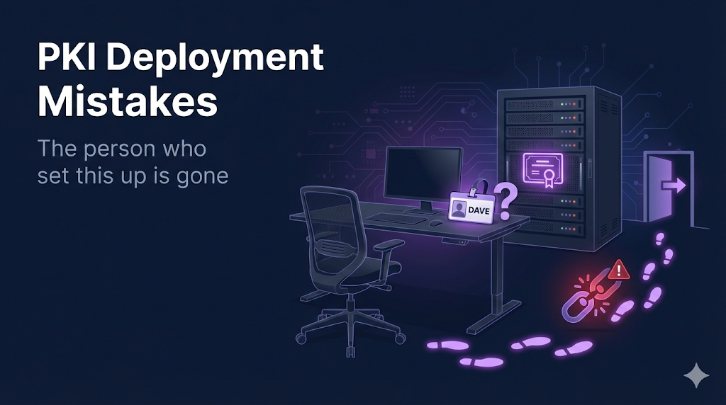 PKI Deployment Mistakes - The person who set this up is gone