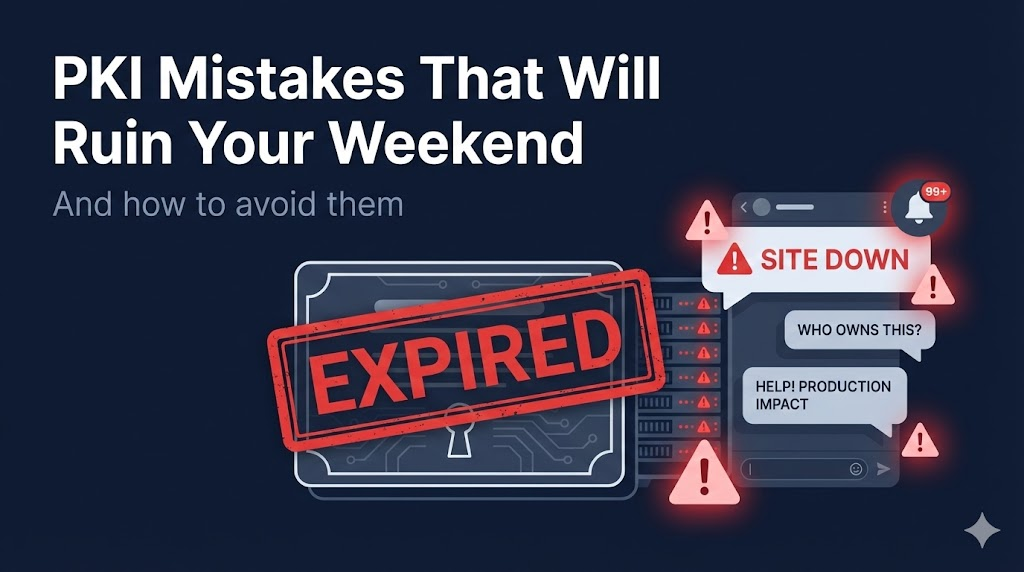 PKI Mistakes That Will Ruin Your Weekend - And how to avoid them