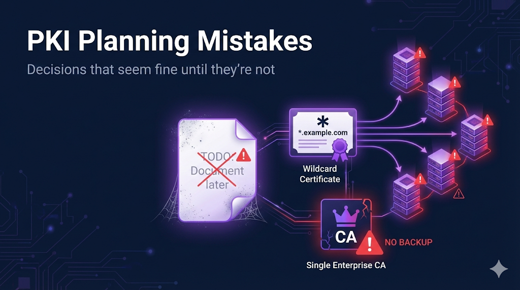 PKI Planning Mistakes - Decisions that seem fine until they're not