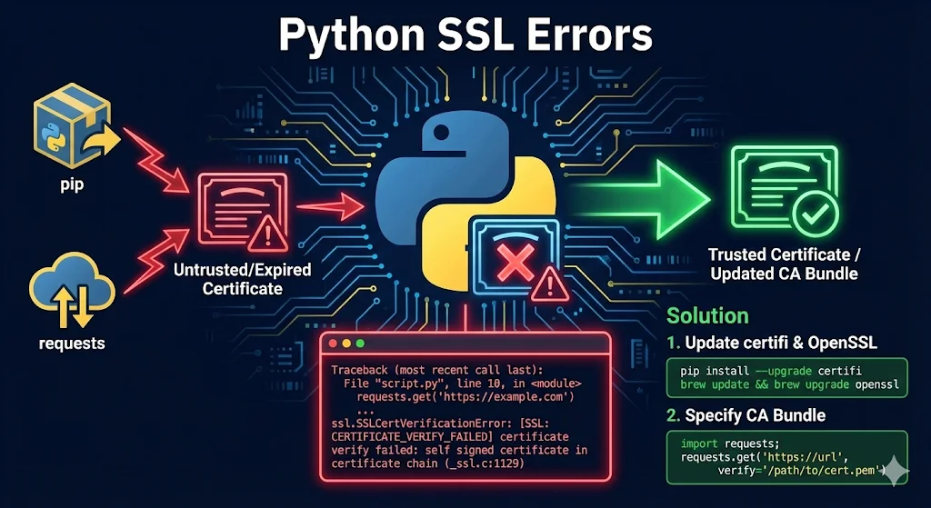 Python SSL certificate errors and solutions