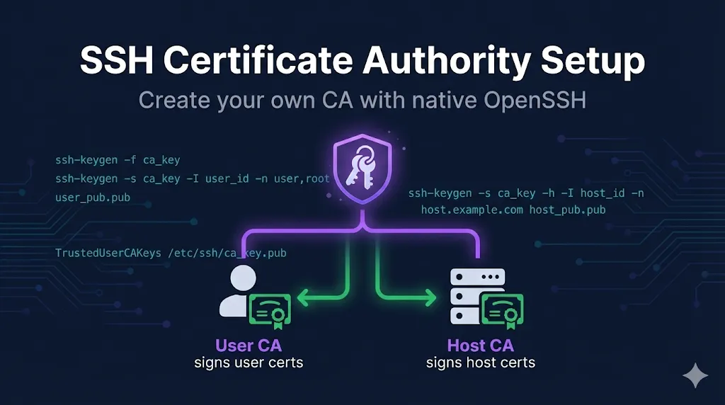SSH Certificate Authority Setup: Create your own CA with native OpenSSH