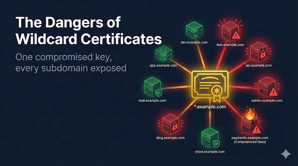 Wildcard certificate security risks and best practices